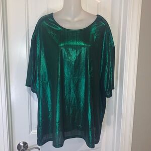 Oversized Emerald Green Short Sleeve Tee